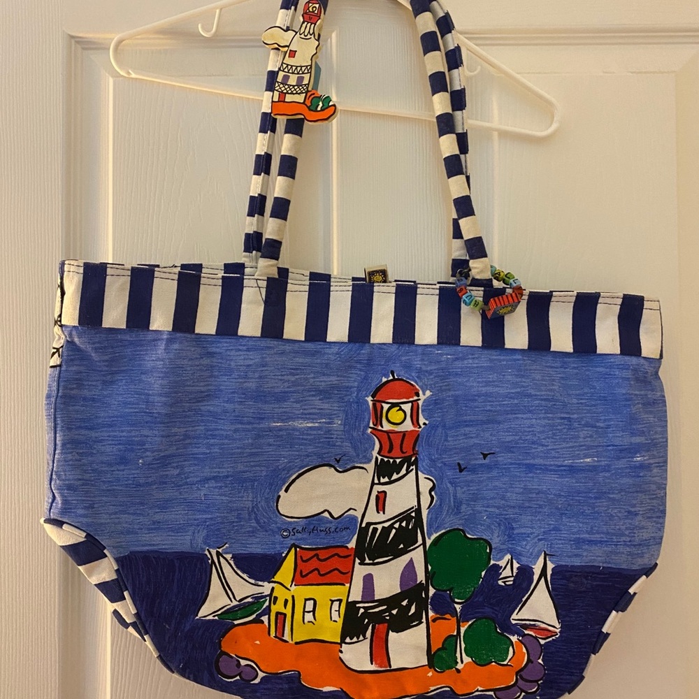 Last Call Canvas Lighthouse Tote